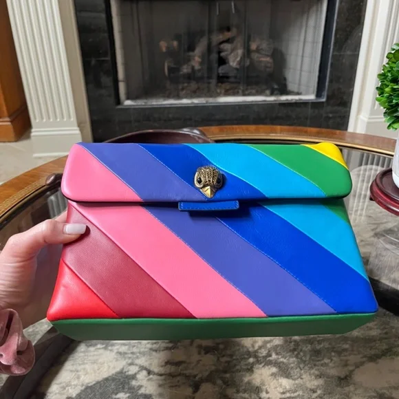 Kurt Geiger Rainbow Shop Kensington Leather Crossbody Bag